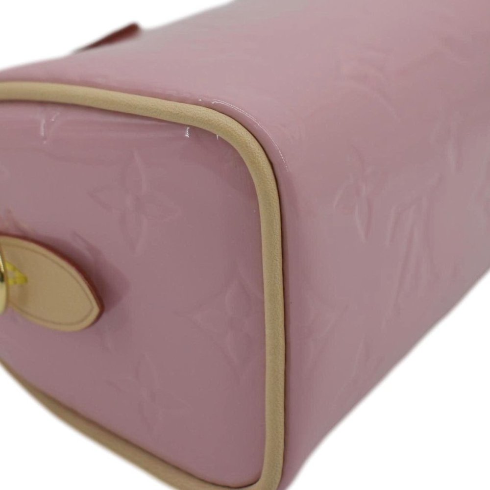 LOUIS VUITTON Nano Speedy Monogram Vernis Crossbody Bag Light Pink - Picture 10 of 11